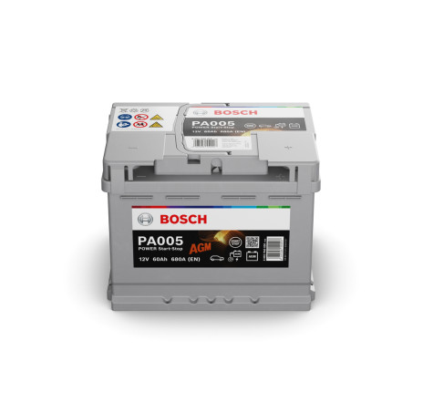 Acumulator BOSCH Power AGM 60Ah 680A 12V – 0 092 PA0 050. Acumulator BOSCH Power AGM 60Ah 680A 12V – 0 092 PA0 050.