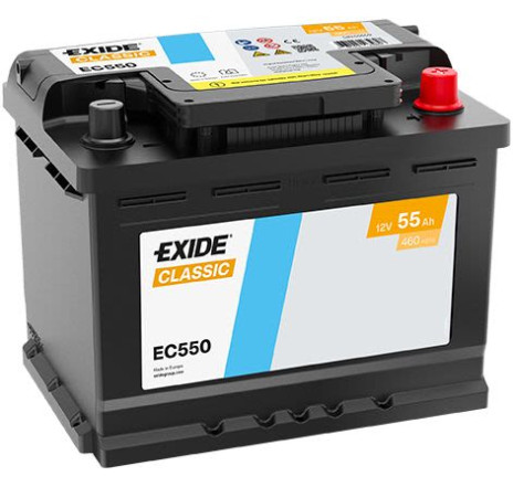 Acumulator EXIDE Classic 55Ah 460A 12V – EC550 Acumulator EXIDE Classic 55Ah 460A 12V – EC550