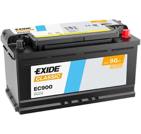Acumulator EXIDE Classic 90Ah 720A 12V – EC900 Acumulator EXIDE Classic 90Ah 720A 12V – EC900