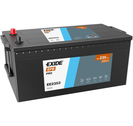 Acumulator EXIDE EFB PRO 235Ah 1200A 12V Borne Inverse – EE2353 Acumulator EXIDE EFB PRO 235Ah 1200A 12V Borne Inverse – EE2353