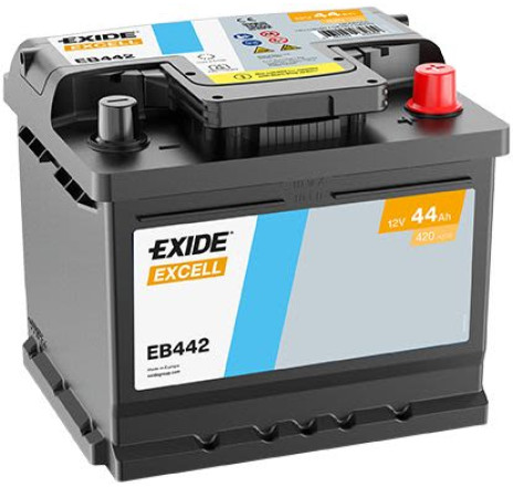 Acumulator EXIDE Excell 44Ah 420A 12V – EB442 Acumulator EXIDE Excell 44Ah 420A 12V – EB442