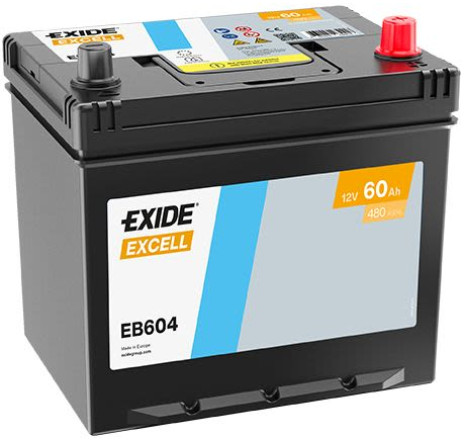 Acumulator EXIDE Excell Asia 60Ah 480A 12V – EB604 Acumulator EXIDE Excell Asia 60Ah 480A 12V – EB604