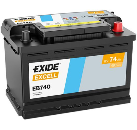 Acumulator EXIDE Excell 74Ah 680A 12V – EB740 Acumulator EXIDE Excell 74Ah 680A 12V – EB740