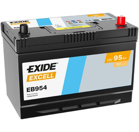 Acumulator EXIDE Excell Asia 95Ah 760A 12V – EB954 Acumulator EXIDE Excell Asia 95Ah 760A 12V – EB954