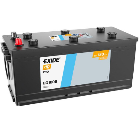 Acumulator EXIDE HD PRO 180Ah 1000A 12V Borne Normale – EG1806 Acumulator EXIDE HD PRO 180Ah 1000A 12V Borne Normale – EG1806