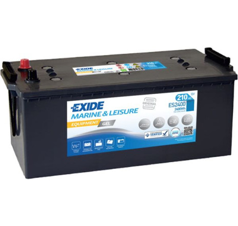 Acumulator EXIDE Marine & Leisure Equipment GEL 210Ah 2400Wh 12V Borne Inverse – ES2400 Acumulator EXIDE Marine & Leisure Equipment GEL 210Ah 2400Wh 12V Borne Inverse – ES2400