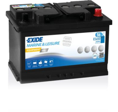 Acumulator EXIDE Marine & Leisure Equipment GEL 56Ah 650Wh 12V – ES650 Acumulator EXIDE Marine & Leisure Equipment GEL 56Ah 650Wh 12V – ES650