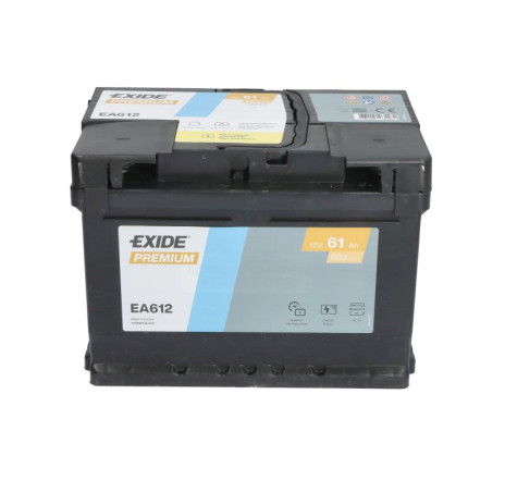 Acumulator EXIDE Premium 61Ah 600A 12V – EA612 Acumulator EXIDE Premium 61Ah 600A 12V – EA612