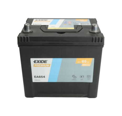 Acumulator EXIDE Premium Asia 65Ah 580A 12V – EA654 Acumulator EXIDE Premium Asia 65Ah 580A 12V – EA654