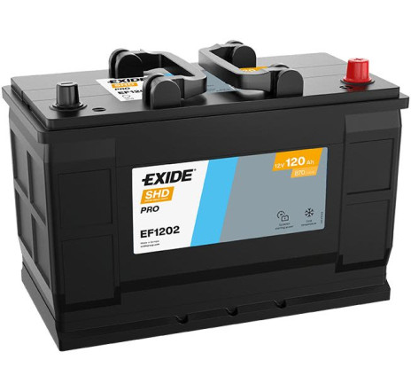 Acumulator EXIDE SHD PRO 120Ah 870A 12V – EF1202 Acumulator EXIDE SHD PRO 120Ah 870A 12V – EF1202