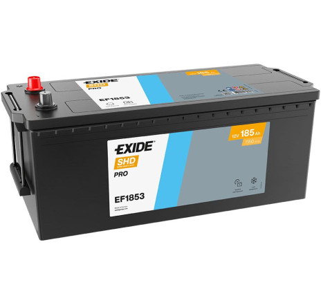 Acumulator EXIDE SHD PRO 185Ah 1150A 12V Borne Inverse – EF1853 Acumulator EXIDE SHD PRO 185Ah 1150A 12V Borne Inverse – EF1853