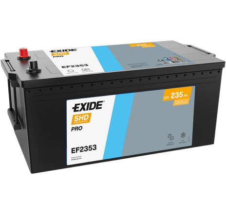 Acumulator EXIDE SHD PRO 235Ah 1300A 12V Borne Inverse – EF2353 Acumulator EXIDE SHD PRO 235Ah 1300A 12V Borne Inverse – EF2353