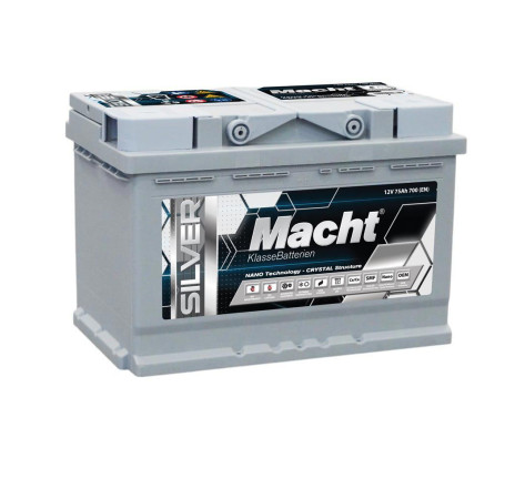 Acumulator MACHT Silver Power 75Ah 700A 12V – 25875 Acumulator MACHT Silver Power 75Ah 700A 12V – 25875