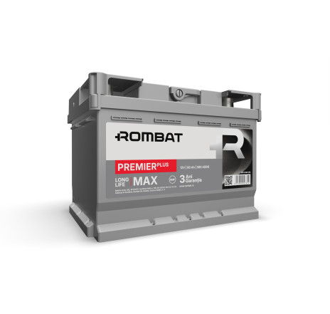 Acumulator ROMBAT Premier Plus 60Ah 580A 12V – 5602K80058 Acumulator ROMBAT Premier Plus 60Ah 580A 12V – 5602K80058