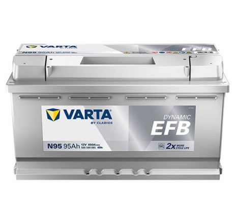 Acumulator VARTA Dynamic EFB N95 95Ah 850A 12V – 595500085K262 Acumulator VARTA Dynamic EFB N95 95Ah 850A 12V – 595500085K262