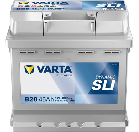 Acumulator VARTA Dynamic SLI B20 45Ah 400A 12V Borne Inverse – 545413040K262 Acumulator VARTA Dynamic SLI B20 45Ah 400A 12V Borne Inverse – 545413040K262
