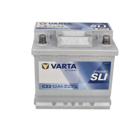 Acumulator VARTA Dynamic SLI C22 52Ah 470A 12V – 552400047K262 Acumulator VARTA Dynamic SLI C22 52Ah 470A 12V – 552400047K262