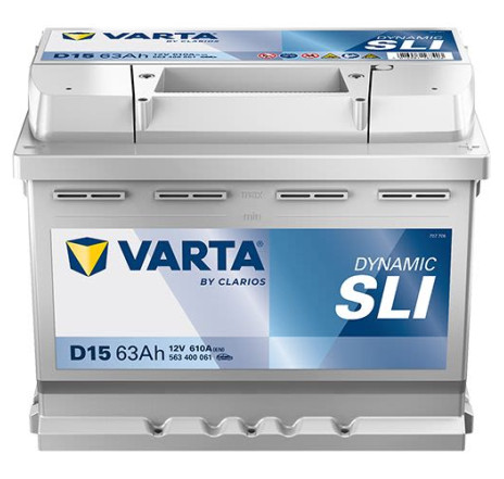 Acumulator VARTA Dynamic SLI D15 63Ah 610A 12V – 563400061K262 Acumulator VARTA Dynamic SLI D15 63Ah 610A 12V – 563400061K262