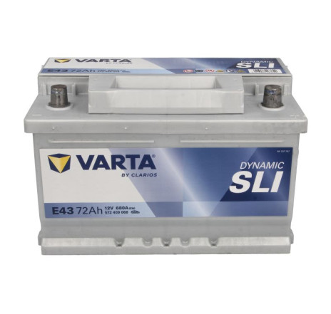 Acumulator VARTA Dynamic SLI E43 72Ah 680A 12V – 572409068K262 Acumulator VARTA Dynamic SLI E43 72Ah 680A 12V – 572409068K262