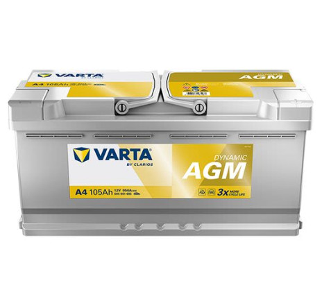 Acumulator VARTA Dynamic AGM A4 105Ah 950A 12V – 605901095K262 Acumulator VARTA Dynamic AGM A4 105Ah 950A 12V – 605901095K262