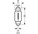 SET 2 BECURI 12V W5W ULTRA LIFE BLISTER OSRAM