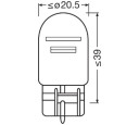 SET 2 BECURI 12V H11 55 W NIGHT BREAKER +200% OSRAM