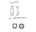 BEC POZITIE FATA T4W 12V SET 10 buc PHILIPS