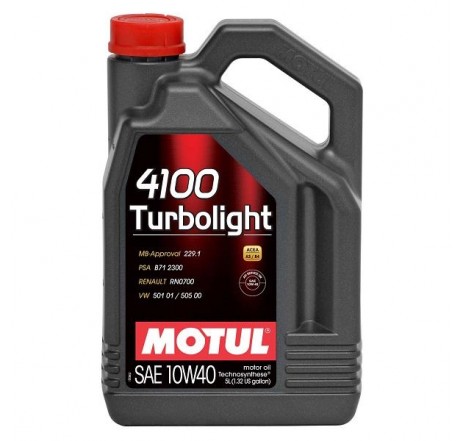 Ulei motor MOTUL 4100 TURBOLIGHT  10W40 5L