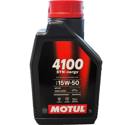 Ulei motor MOTUL 4100 SYN-nergy 15W50 1L Ulei motor MOTUL 4100 SYN-nergy 15W50 1L