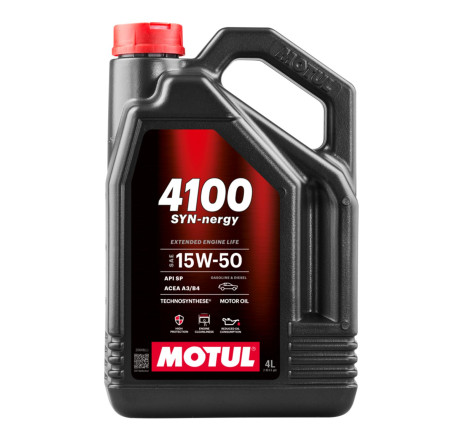 Ulei motor MOTUL 4100 SYN-nergy 15W50 4L Ulei motor MOTUL 4100 SYN-nergy 15W50 4L