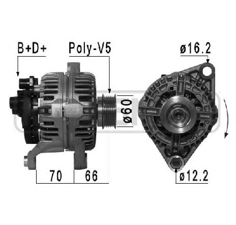 Generator / Alternator ERA 209027</br>Piesa auto pentru Generator /Alternator / Elemente Generator / Alternator ERA 209027</br>Piesa auto pentru Generator /Alternator / Elemente