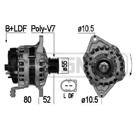 Generator / Alternator ERA 209057</br>Piesa auto pentru Generator /Alternator / Elemente Generator / Alternator ERA 209057</br>Piesa auto pentru Generator /Alternator / Elemente