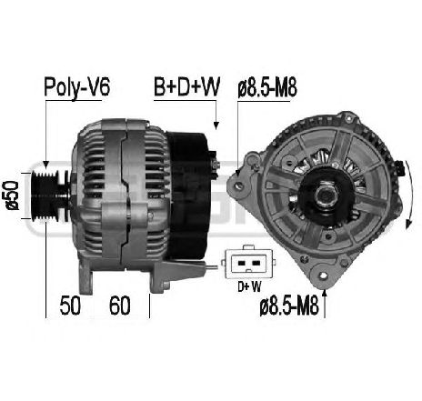Generator / Alternator ERA 209062</br>Piesa auto pentru Generator /Alternator / Elemente Generator / Alternator ERA 209062</br>Piesa auto pentru Generator /Alternator / Elemente