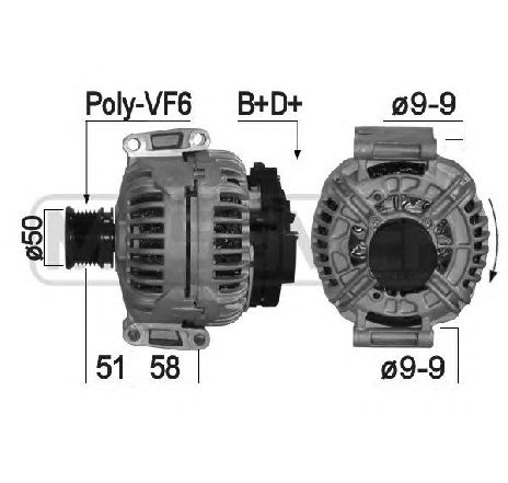 Generator / Alternator ERA 209087</br>Piesa auto pentru Generator /Alternator / Elemente Generator / Alternator ERA 209087</br>Piesa auto pentru Generator /Alternator / Elemente