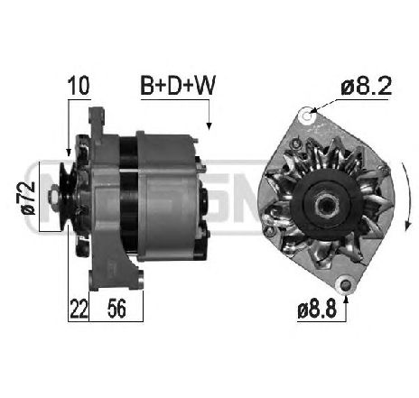 Generator / Alternator ERA 209090</br>Piesa auto pentru Generator /Alternator / Elemente Generator / Alternator ERA 209090</br>Piesa auto pentru Generator /Alternator / Elemente