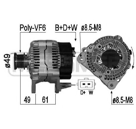 Generator / Alternator ERA 209095</br>Piesa auto pentru Generator /Alternator / Elemente Generator / Alternator ERA 209095</br>Piesa auto pentru Generator /Alternator / Elemente