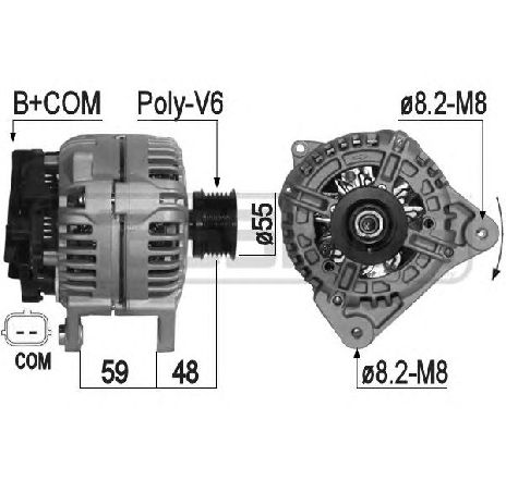 Generator / Alternator ERA 209098</br>Piesa auto pentru Generator /Alternator / Elemente Generator / Alternator ERA 209098</br>Piesa auto pentru Generator /Alternator / Elemente
