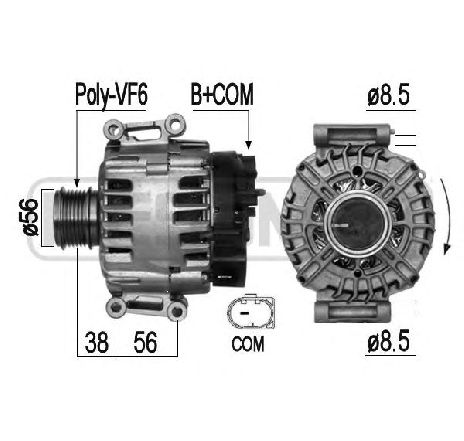 Generator / Alternator ERA 209286</br>Piesa auto pentru Generator /Alternator / Elemente Generator / Alternator ERA 209286</br>Piesa auto pentru Generator /Alternator / Elemente
