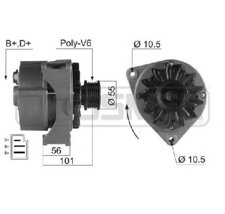 Generator / Alternator ERA 210032</br>Piesa auto pentru Generator /Alternator / Elemente Generator / Alternator ERA 210032</br>Piesa auto pentru Generator /Alternator / Elemente