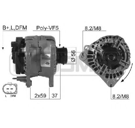 Generator / Alternator ERA 210183</br>Piesa auto pentru Generator /Alternator / Elemente Generator / Alternator ERA 210183</br>Piesa auto pentru Generator /Alternator / Elemente