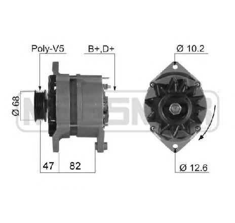 Generator / Alternator ERA 210240</br>Piesa auto pentru Generator /Alternator / Elemente Generator / Alternator ERA 210240</br>Piesa auto pentru Generator /Alternator / Elemente