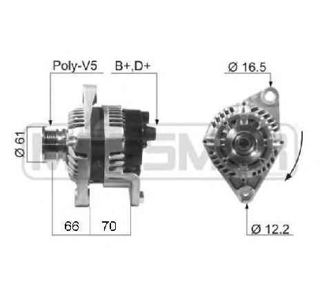 Generator / Alternator ERA 210254</br>Piesa auto pentru Generator /Alternator / Elemente Generator / Alternator ERA 210254</br>Piesa auto pentru Generator /Alternator / Elemente