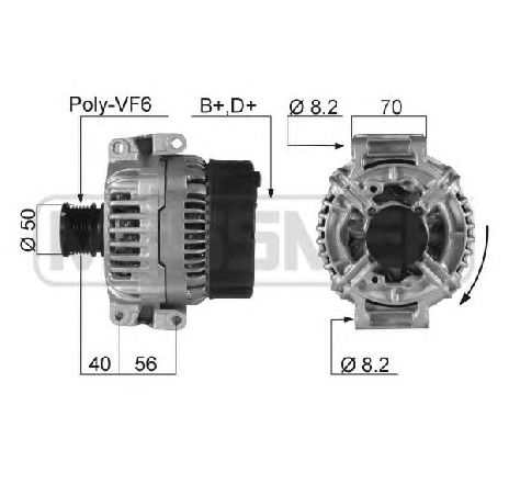 Generator / Alternator ERA 210272</br>Piesa auto pentru Generator /Alternator / Elemente Generator / Alternator ERA 210272</br>Piesa auto pentru Generator /Alternator / Elemente