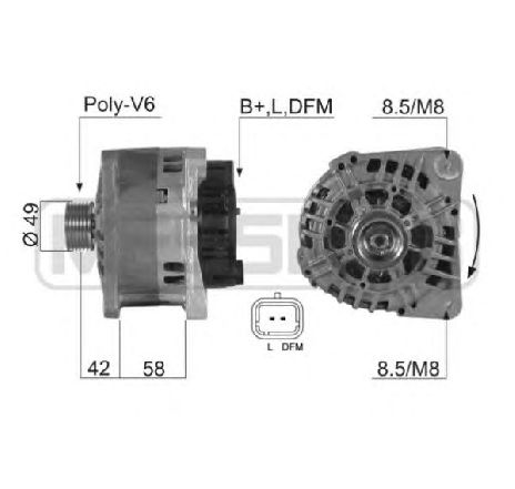 Generator / Alternator ERA 210390</br>Piesa auto pentru Generator /Alternator / Elemente Generator / Alternator ERA 210390</br>Piesa auto pentru Generator /Alternator / Elemente