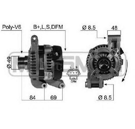 Generator / Alternator ERA 210438</br>Piesa auto pentru Generator /Alternator / Elemente Generator / Alternator ERA 210438</br>Piesa auto pentru Generator /Alternator / Elemente