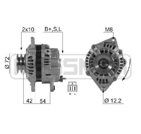 Starter ERA 210491</br>Piesa auto pentru Sistem pornire Starter ERA 210491</br>Piesa auto pentru Sistem pornire