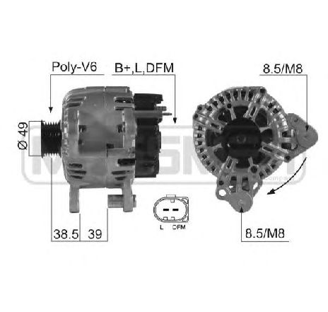 Generator / Alternator ERA 210544</br>Piesa auto pentru Generator /Alternator / Elemente Generator / Alternator ERA 210544</br>Piesa auto pentru Generator /Alternator / Elemente