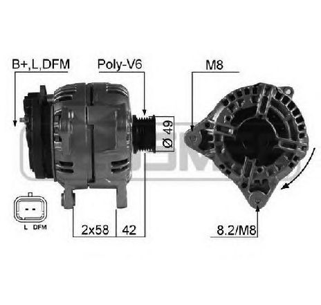 Generator / Alternator ERA 210567</br>Piesa auto pentru Generator /Alternator / Elemente Generator / Alternator ERA 210567</br>Piesa auto pentru Generator /Alternator / Elemente