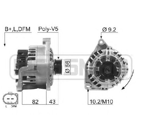 Generator / Alternator ERA 210601</br>Piesa auto pentru Generator /Alternator / Elemente Generator / Alternator ERA 210601</br>Piesa auto pentru Generator /Alternator / Elemente