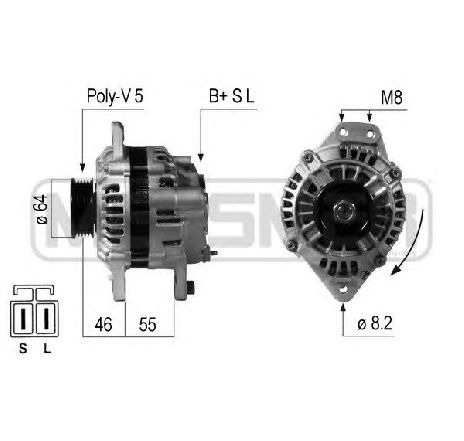 Generator / Alternator ERA 210648</br>Piesa auto pentru Generator /Alternator / Elemente Generator / Alternator ERA 210648</br>Piesa auto pentru Generator /Alternator / Elemente